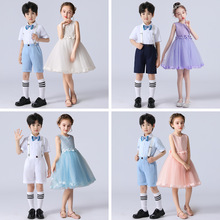 儿童合唱礼服六一国庆男童女童主持人服装幼儿园毕业照朗诵演出服