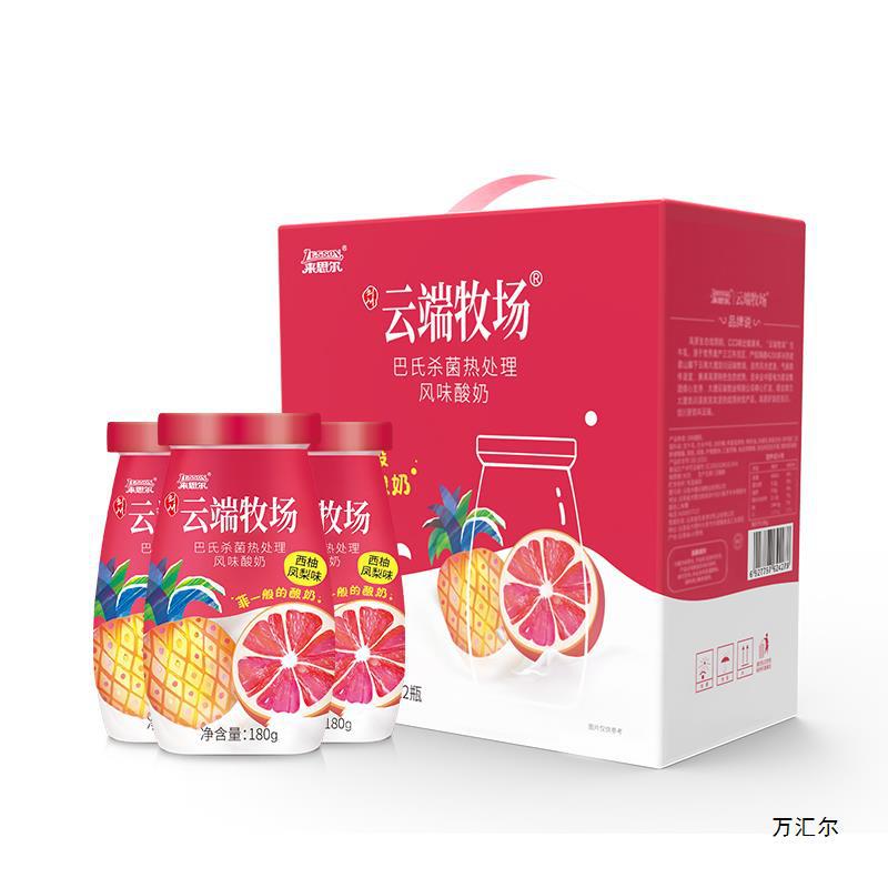 来思尔云端牧场西柚凤梨味酸奶 常温 12盒-阿里巴巴