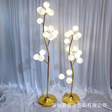 新款婚庆婚礼道具棉花路引灯舞台橱窗布置装饰圆球发光幸福果树