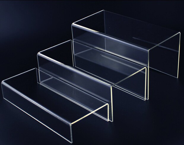 透明亚克力u型展示架定制 有机玻璃热弯置物架加工亚克力制品加工