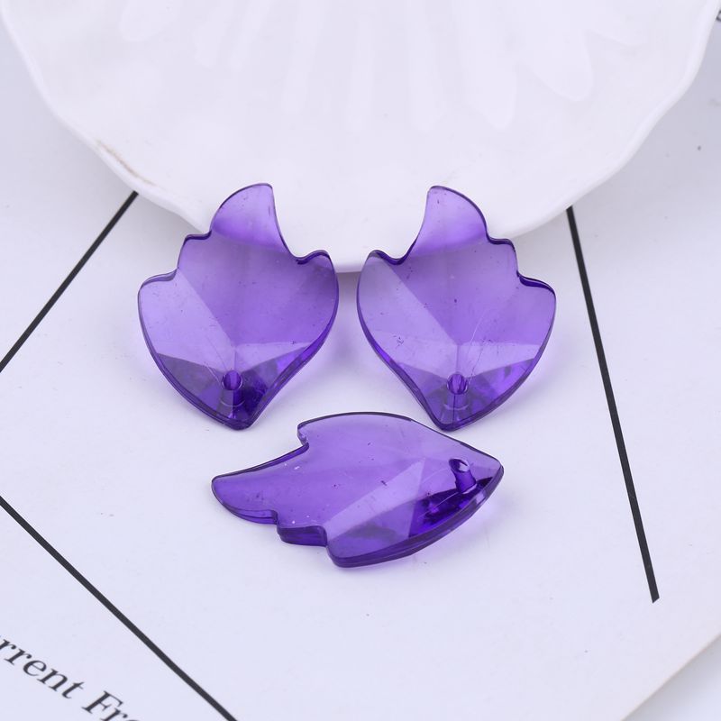 diy手工串珠材料包批发透明珠大枫叶亚克力珠子散珠珠帘金鱼尾巴