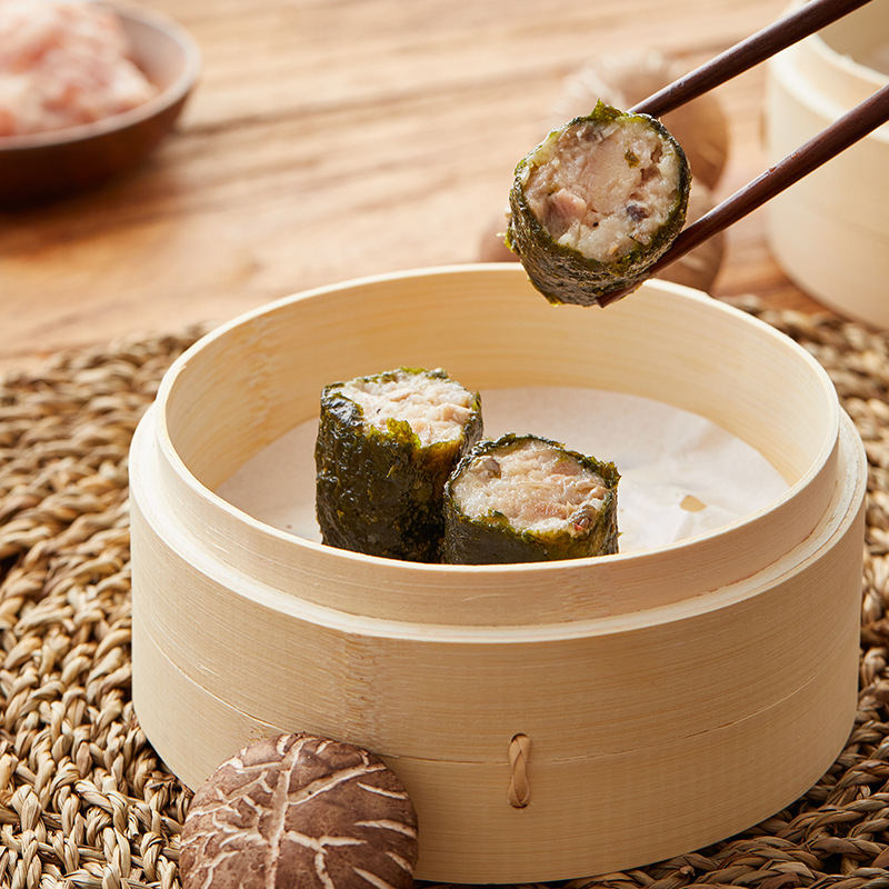 冬菇鸡肉紫菜卷玉米顺誉速冻猪肉广东茶楼早茶点心早餐半成品批发
