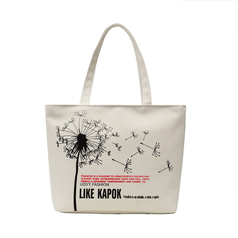 2022 New Fashion Canvas Bag Shopping Canvas Bag Simple Korean Style Literary Mori Girl Student Shoulder Canvas Bag