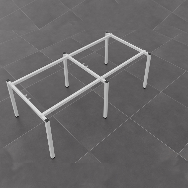 厂家现代简约50方管职员办公桌4/6人五金钢架可拆装定制员工卡位