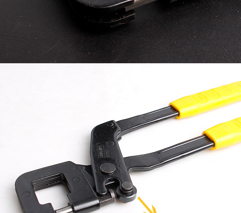 得力工具轻钢龙骨钳子天花板吊顶打孔钳龙骨铆接钳龙骨钳dl2012