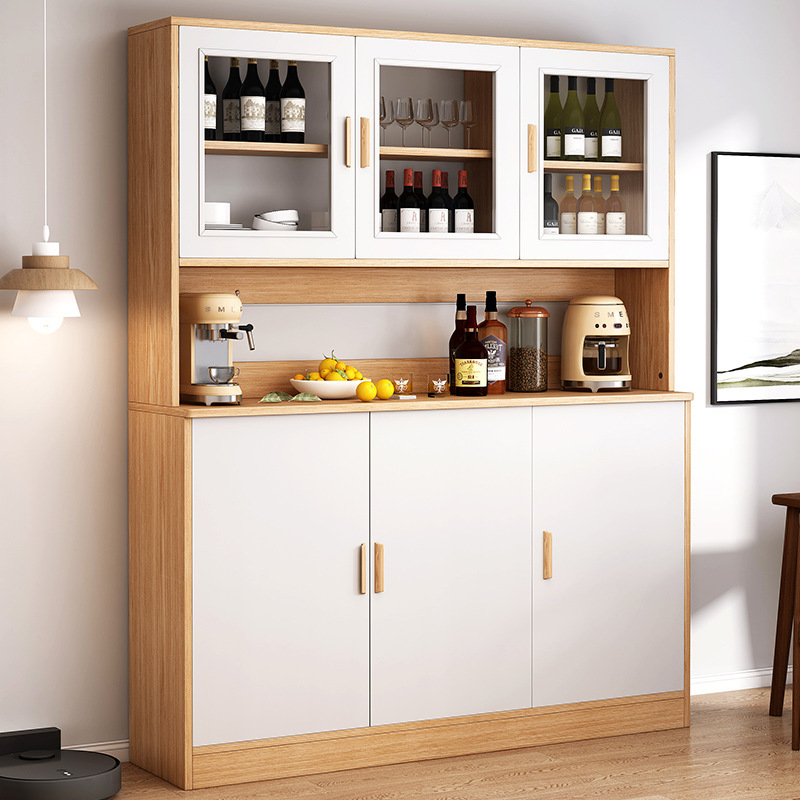 厨房酒柜餐边柜置物柜靠墙碗柜茶水柜现代简约家用收纳柜储物柜子