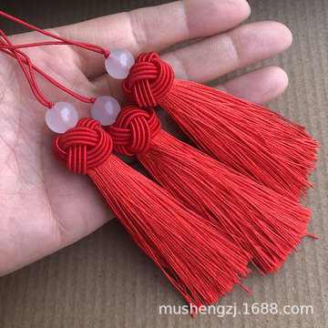 便宜8cm菠萝帽流苏diy灯笼中国结酒瓶配件中国风饰品包装盒流苏