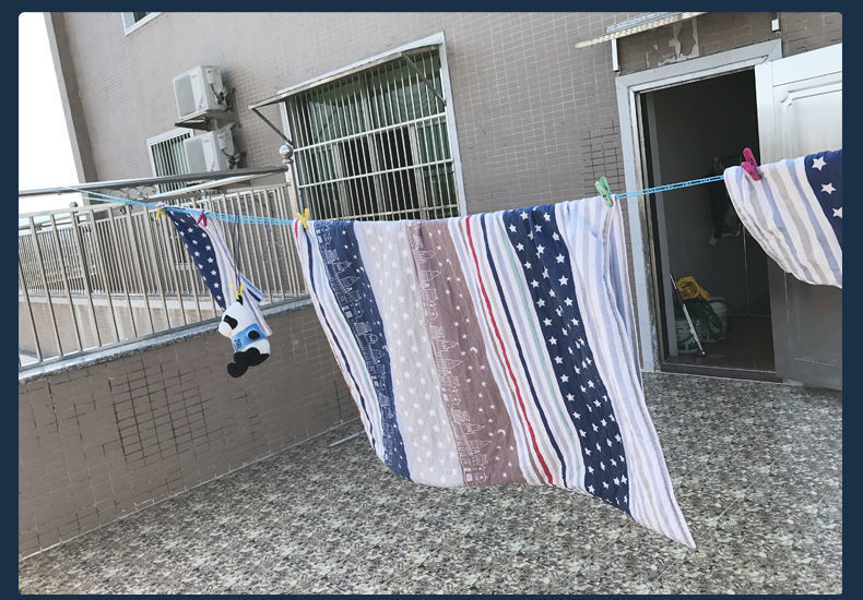 防风防滑晾晒衣绳 加宽加粗室内户外宿舍挂衣服晒被子绳便携式韩