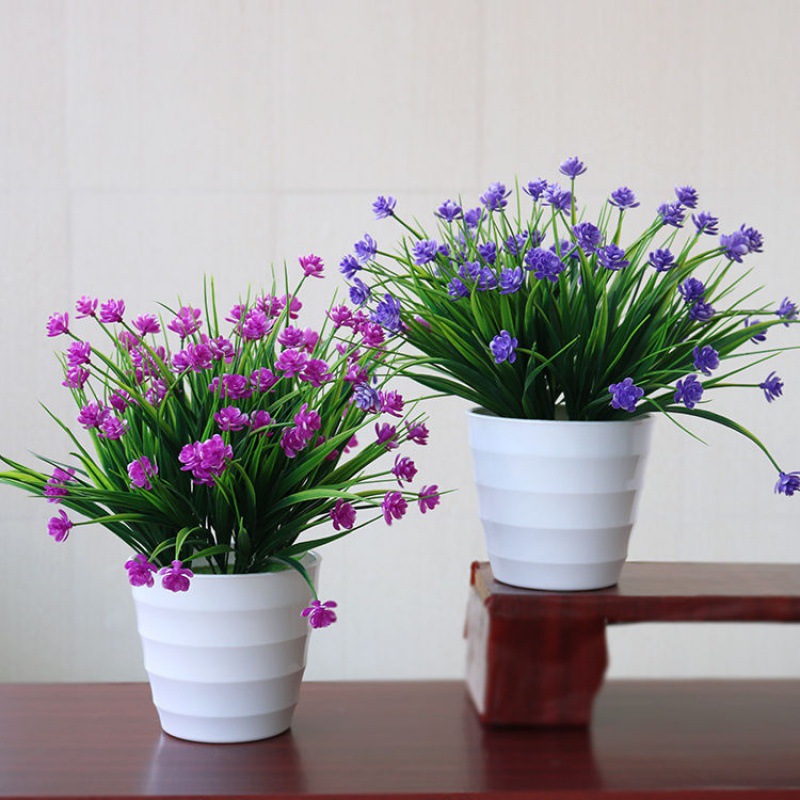 房屋装饰品家居子花客厅摆件假花塑料花卧室餐桌摆设花卉干花盆栽