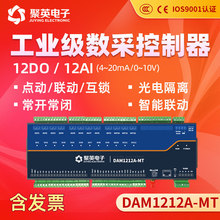 DAM1212A-MT 12路继电器控制io模拟量采集模块远程智能水泵电机灯