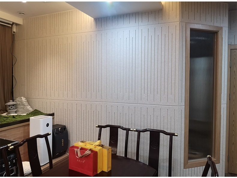 聚酯纤维吸音板穿孔装饰板琴房录音棚办公室会议室墙面装饰材料