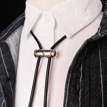 时尚男士小领带新款简便型可调节领绳个性休闲装饰项链bolo tie