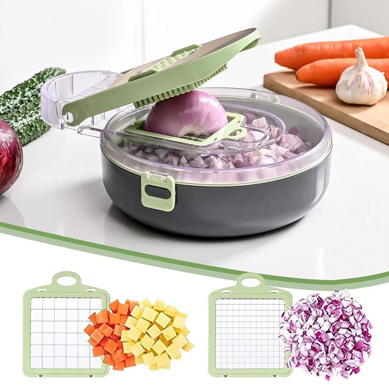 multifunctional draining chopping artifact household kitchen shred grater diced cut flower chopper