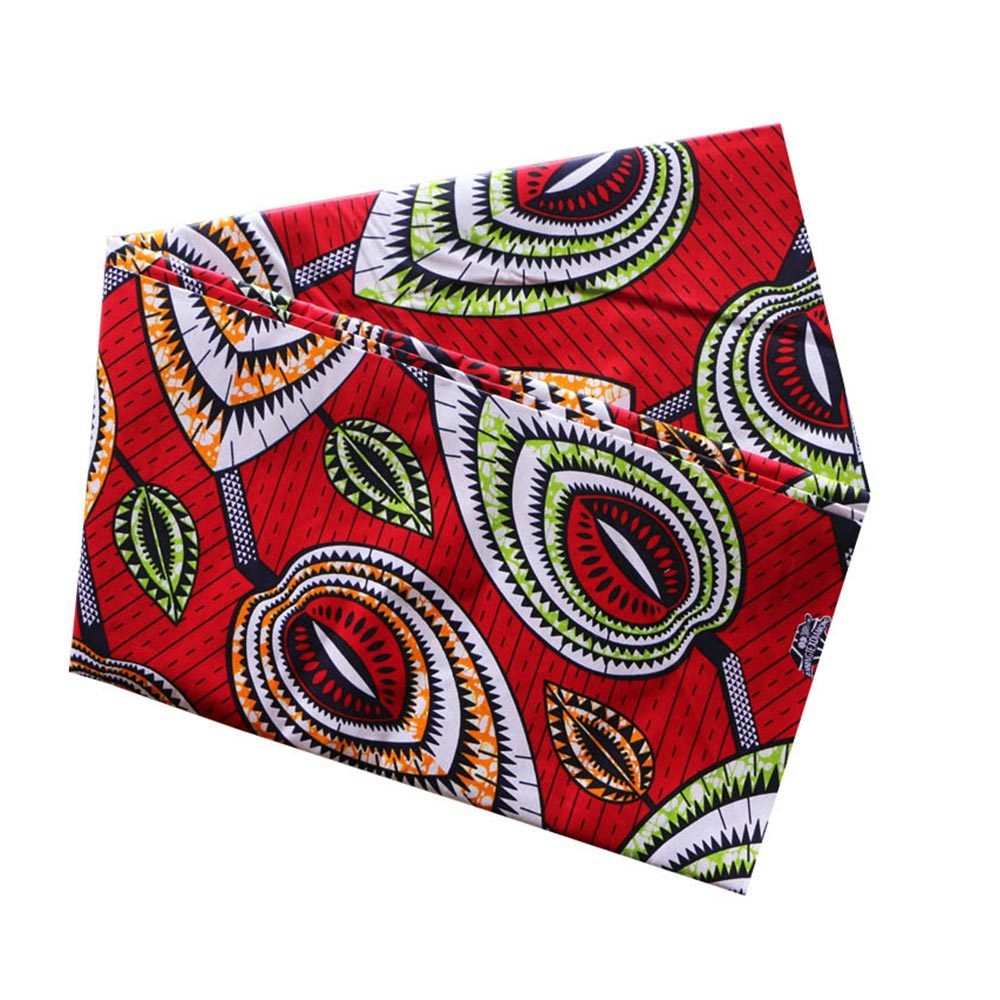 Foreign Trade Africa Cerecloth Double-Sided Polyester Geometric Printing Fabric Polyester African Fabric Foreign Trade Fabric