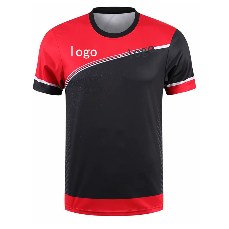 2021乒乓球服速干夏比赛运动队服儿童男女上衣可印字队服短袖