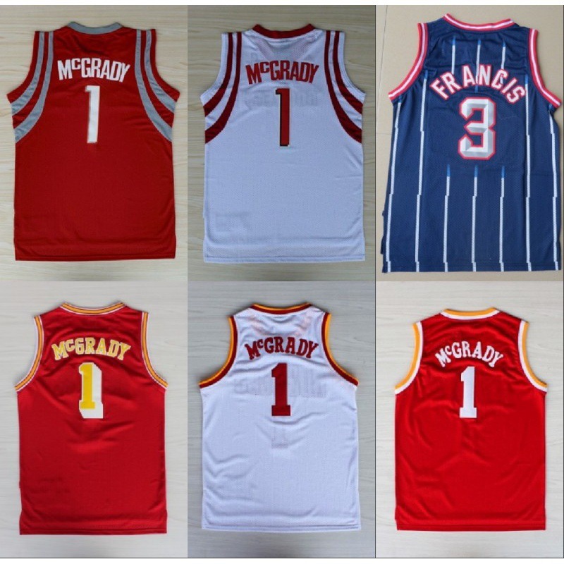 篮球球衣 火箭队1#麦迪刺绣篮球服 rockets jersey 支持代发-阿里巴巴