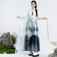 新中式国风汉服半身裙子女夏季2024新款成人日常可穿改良马面裙