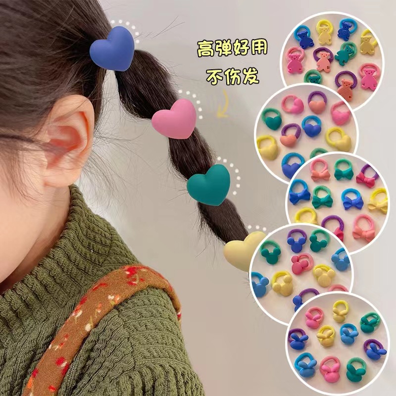 Little Girl Cute Hair Ring Infants Baby Hair Elastic Band Children's Rubber Band High Elasticity Hair Friendly String