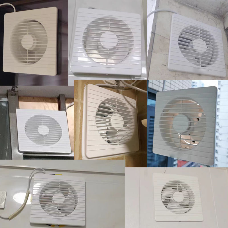 排气扇卫生间换气扇6寸墙壁式厨房抽风机排风扇强力玻璃窗式圆形