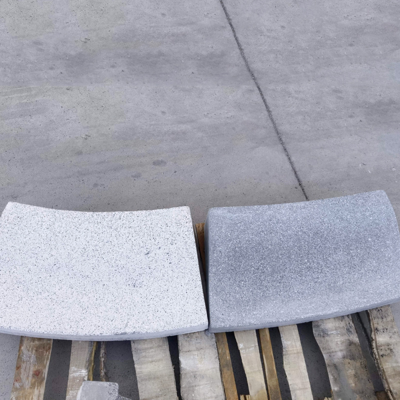 s型仿石材弧形路沿石路牙石异型芝麻灰路侧石人行道侧石