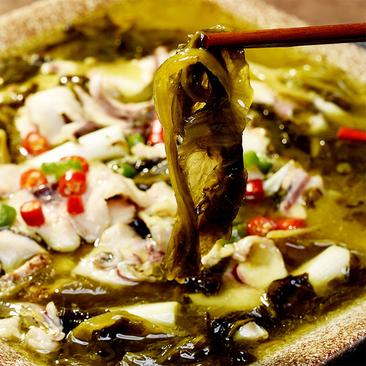 李记乐宝 鱼酸菜250g*40袋 整箱外贸品四川酸菜鱼去腥酸爽可口脆