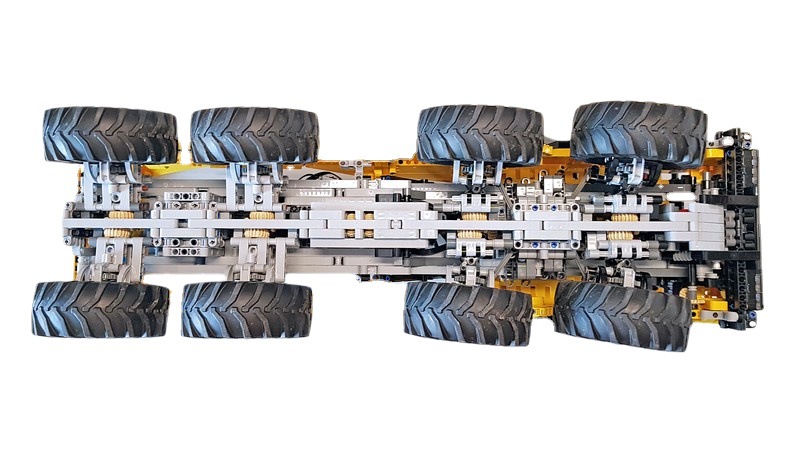 国产积木兼容乐高科技太拖拉tatra t813 8x8越野攀爬卡车moc49990