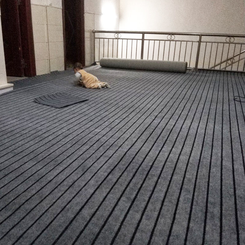 家用房间卧室大面积满铺地毯楼梯水泥地面毛坯房全铺地毯整卷婚庆