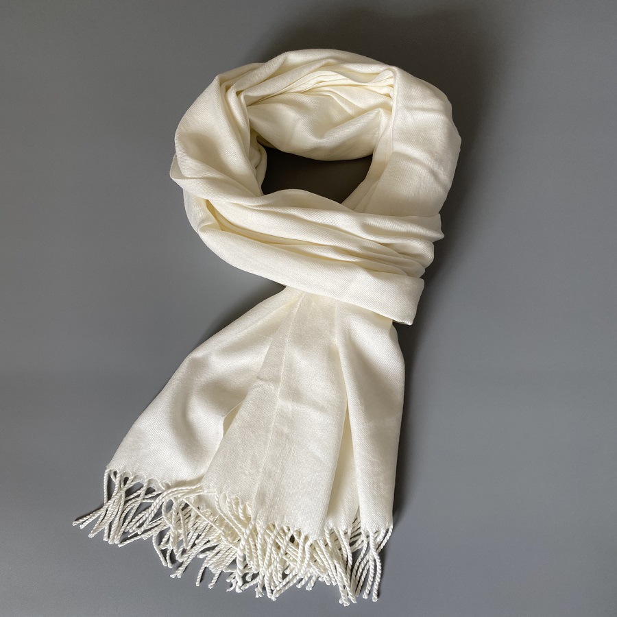 棉质拉毛白围巾植物染色扎染蓝染蜡染围巾学校diy教学适用围巾