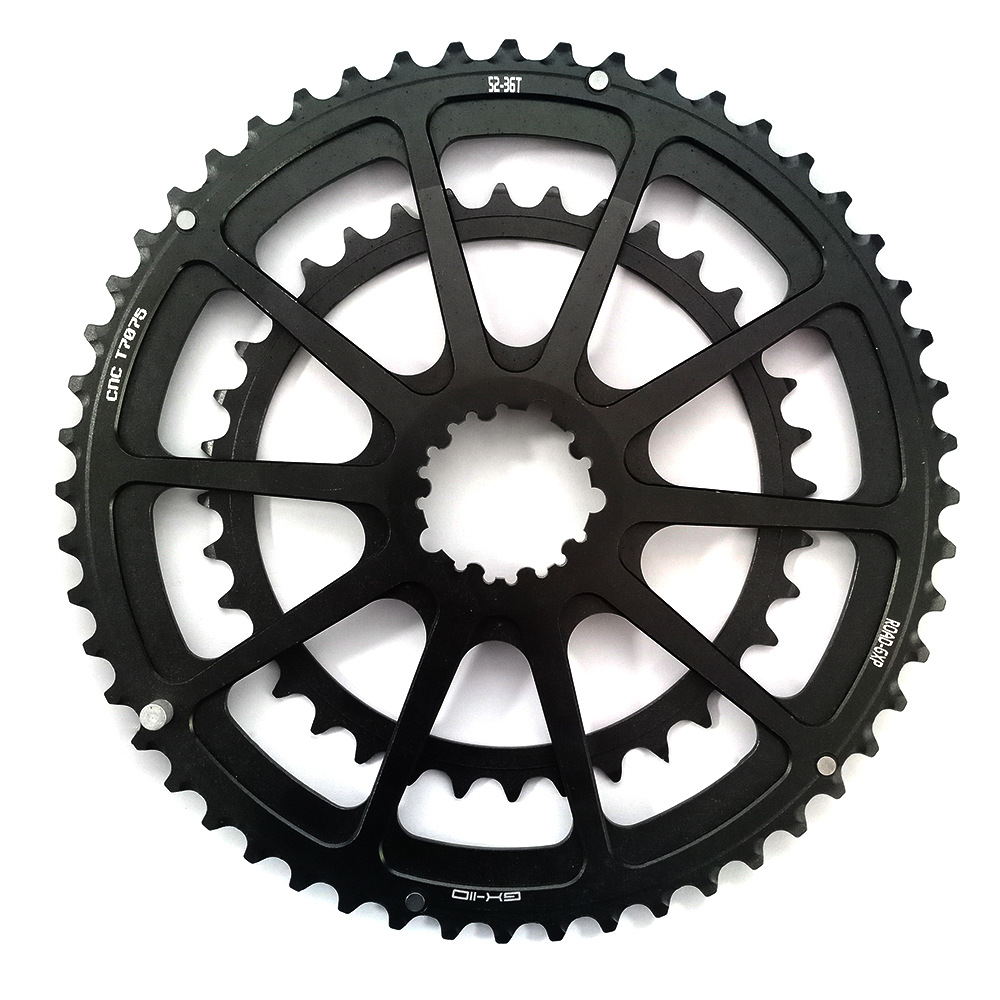 公路自行车牙盘菊花盘双盘牙盘 42-52t/50-34t/52-36t/53-39t