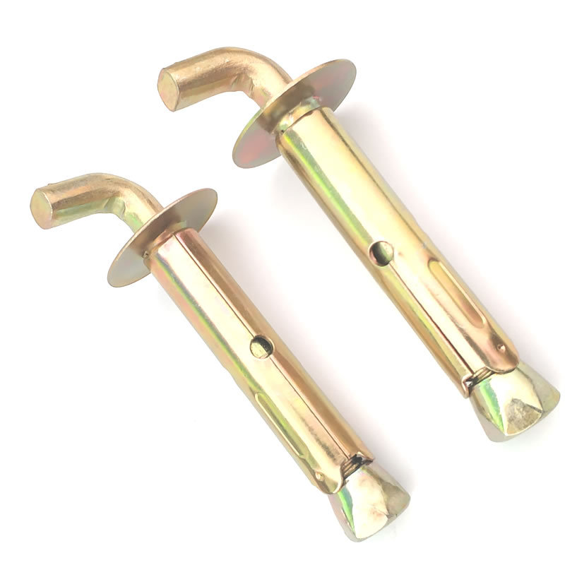 热水器膨胀钩 通用重型太阳能热水器挂钩 镀锌带孔膨胀螺栓10*100