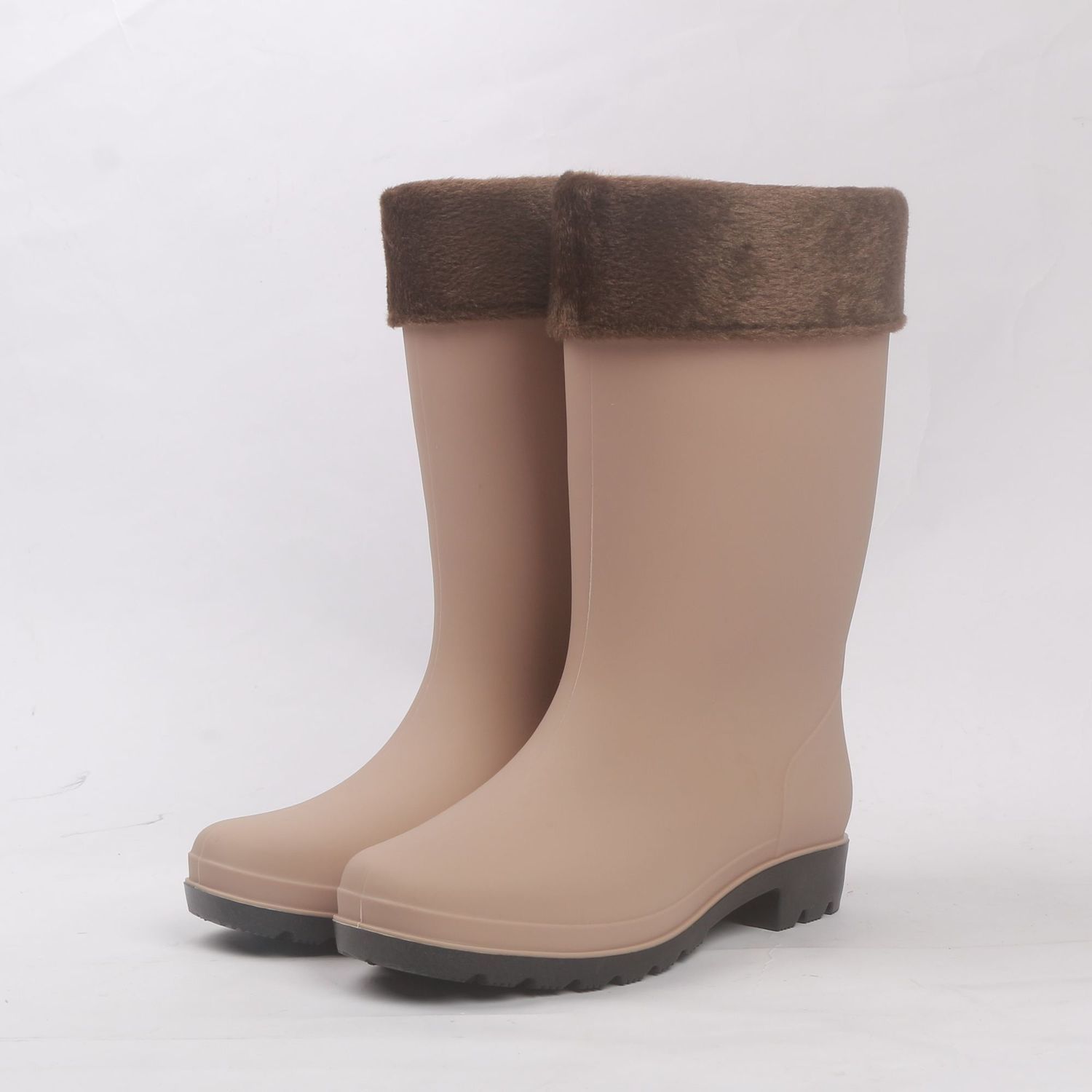 水鞋女士加绒棉保暖水靴女中筒防水鞋雨鞋防滑劳保雨靴水胶鞋女