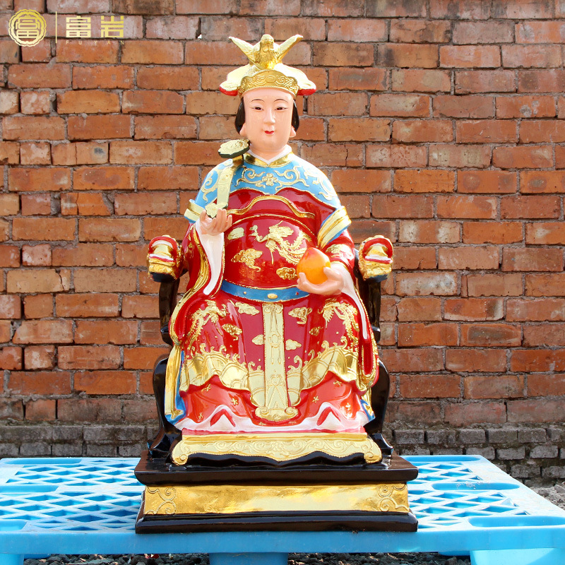 88cm龙王龙母神像寺庙摆件四海龙王爷东海龙王风调雨顺树脂佛像