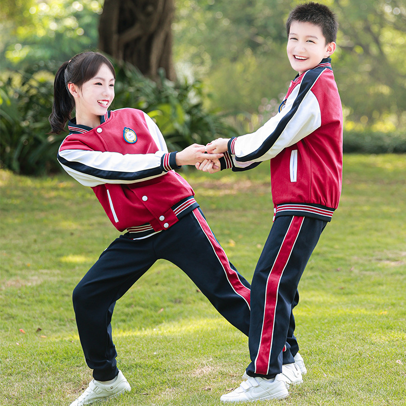 小学生校服开学季新款定制校服冲锋衣套装拉链校服支持来样加工