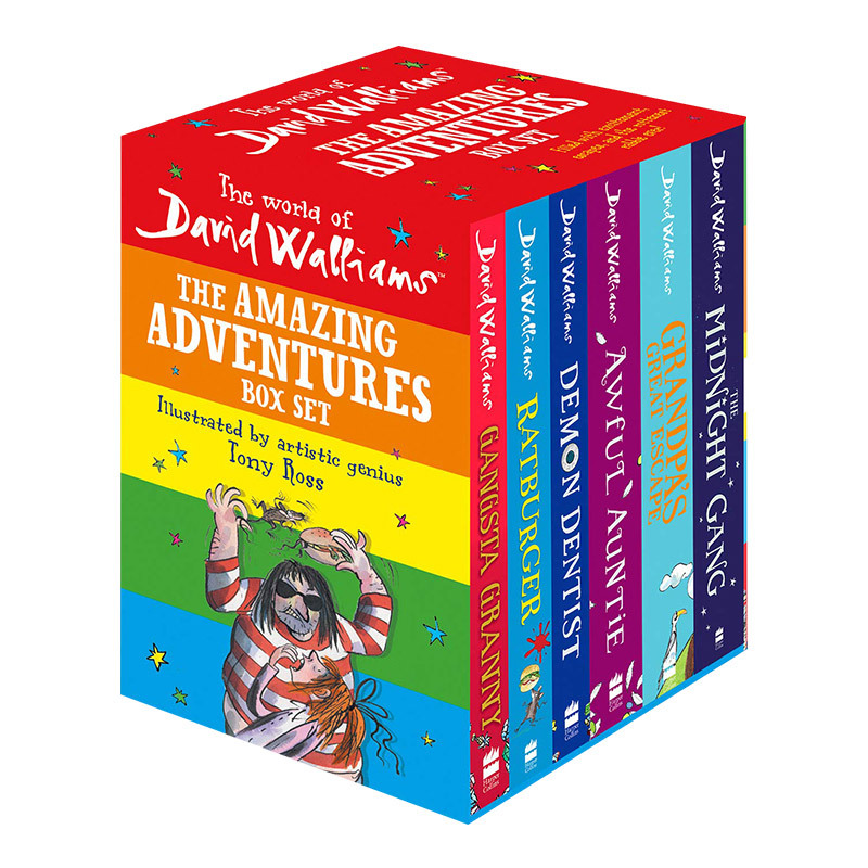 大卫少年幽默小说系列6册盒装 英文 the world of david walliams