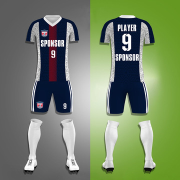 足球服套装全身印球衣儿童球服热转印字运动比赛足球训练队服定制