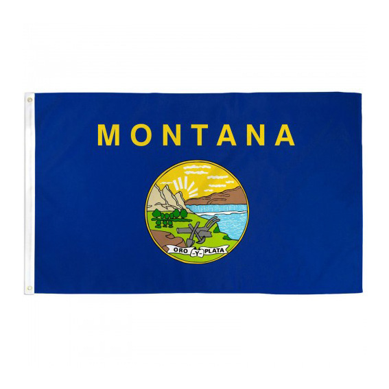 旗帜品牌相似【跨境货源】美国蒙大拿州州旗90*150节日广告旗户外竞选
