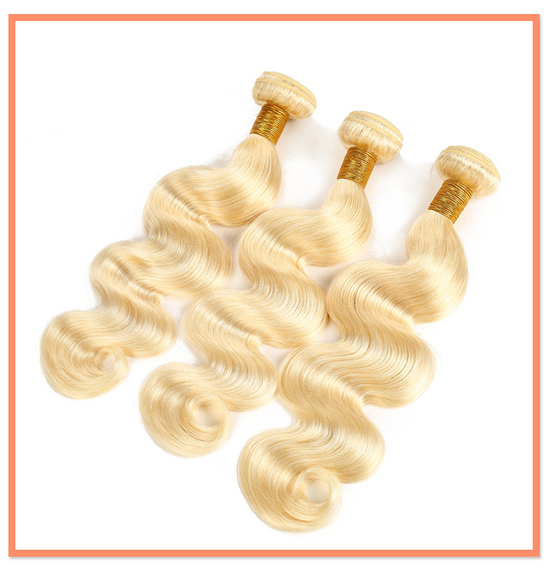 许昌假发顺发纯613#直条发帘straight hair金色发条 一件支持代发