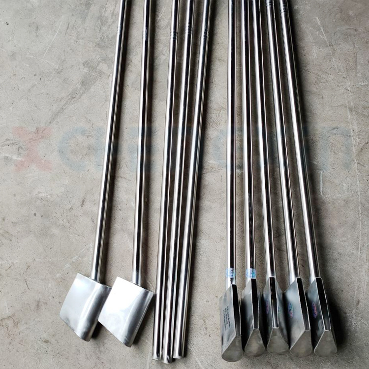 5米 2米矿浆不锈钢扁口取样勺 鸭嘴巴取样勺实验室器皿