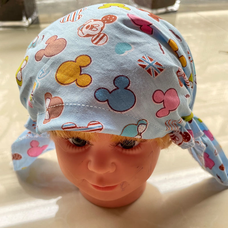 海盗帽2个装婴儿帽春秋夏天薄款男女宝宝头巾帽子0-1岁婴儿头巾