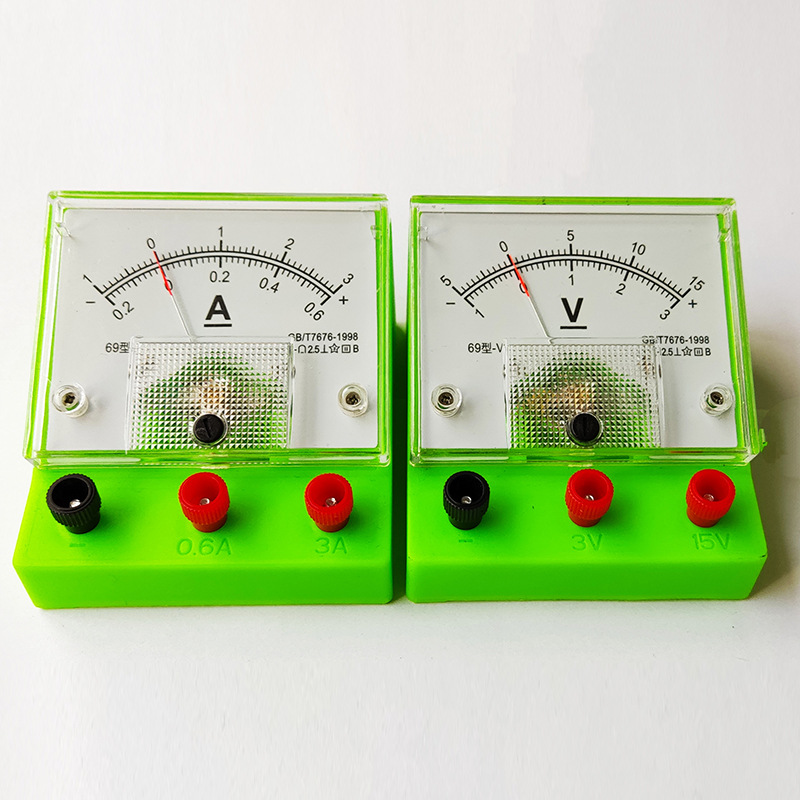 学生实验用69型直流电压表 电流表 指针式直流电流测量仪表.-阿里巴巴
