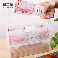 日本进口厨房筷子盒汤勺子餐具刀叉防尘收纳盒桌面杂物整理储物盒