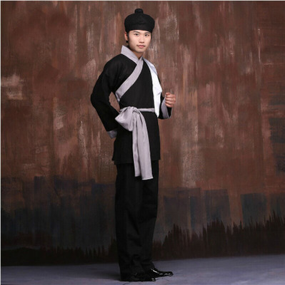 店小二酒保古装两件套服装平民百姓 家丁掌柜舞台表演服衙役仆人