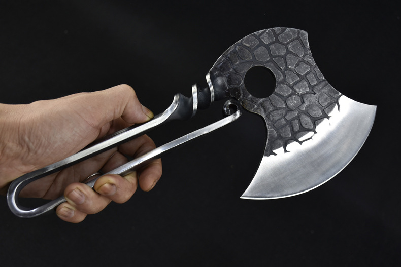 斧头劈柴户外家用手工锻打砍骨刀砍树砍柴开山斧子龙泉市手斧工具