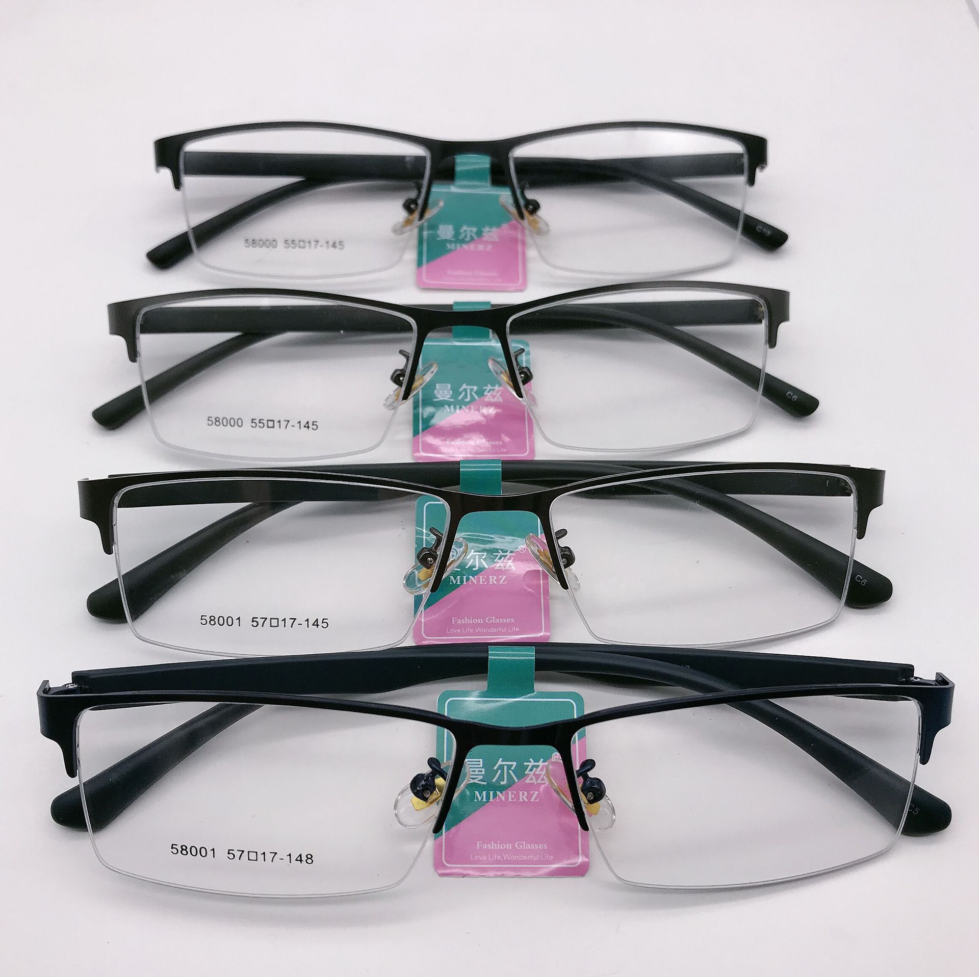 保时捷高品质纯钛镜框方框眼镜架男士商务精工金属钢板近视眼镜框