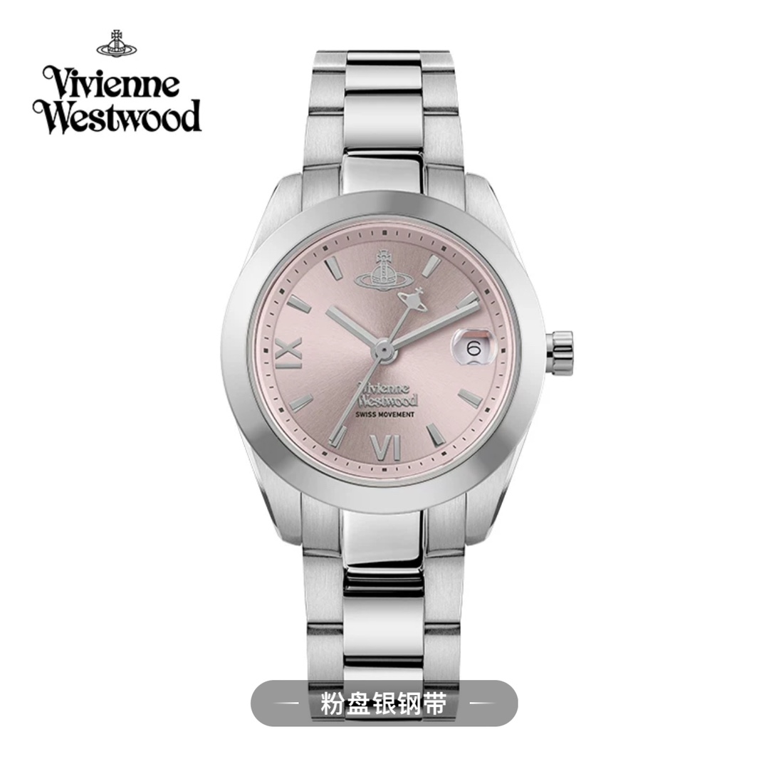 vivienne westwoodwe薇薇安西太后时尚石英女士手表樱花粉火龙果