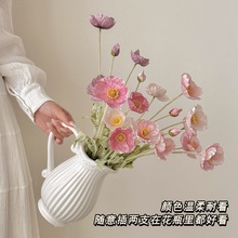 ins风虞美人花假花摆设轻奢花瓶仿生花装饰花束摆件