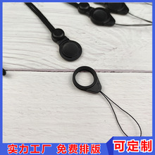 新款二合一可拆分旋转扣长款挂脖涤纶证件指环式手机挂绳厂家批发