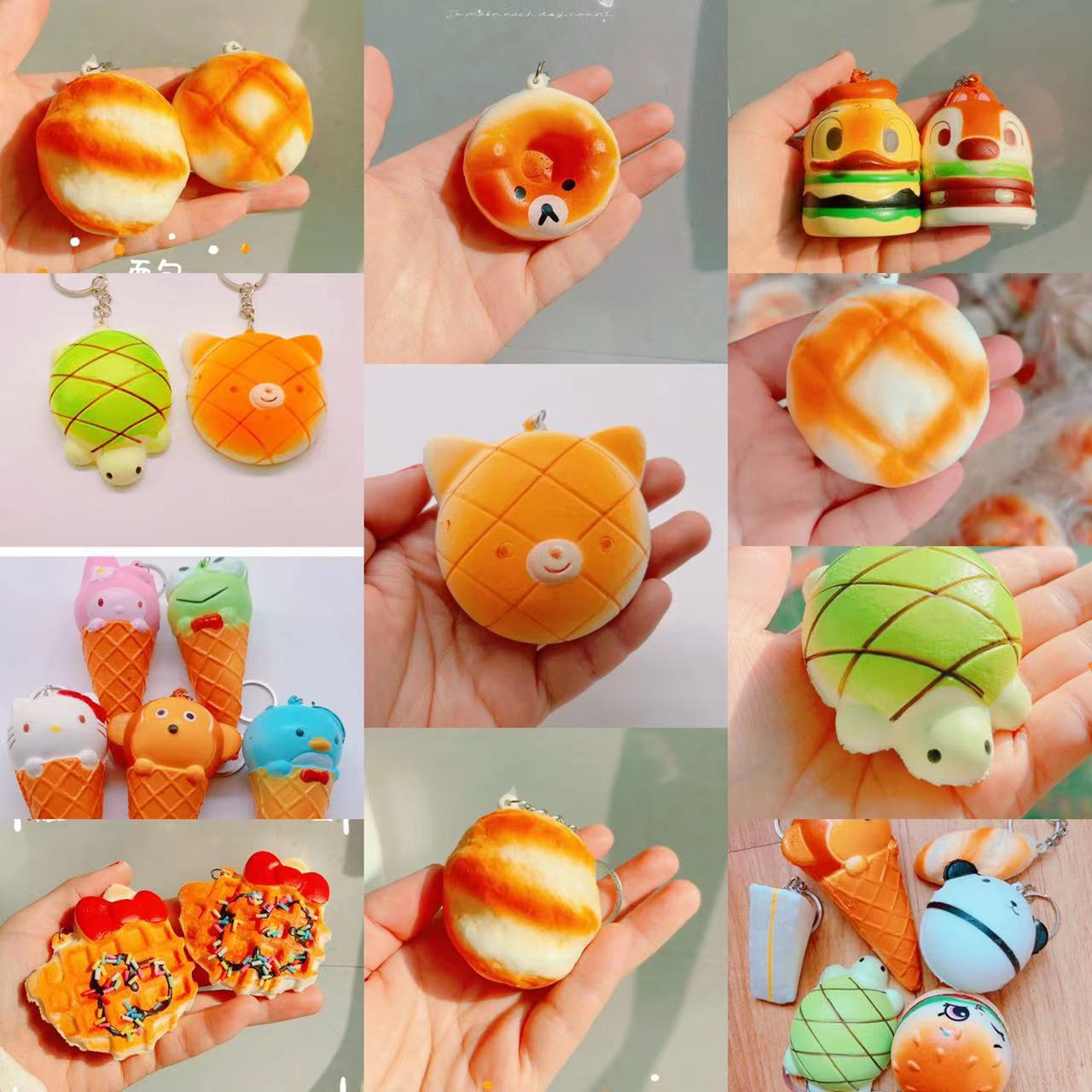 售完即止亏本解压玩具捏捏乐慢回弹仿真面包香味减压发泄摆件挂件