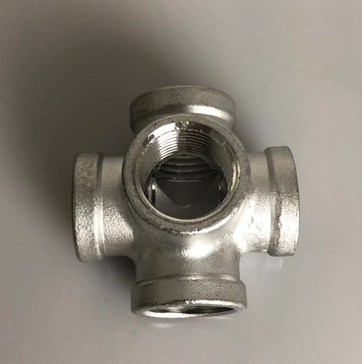 304不锈钢立体五通4分6分1寸内螺纹水管接头五个出口水管管接头