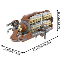 MOC创意系列 MOC2104鸭兵运输车+机器佣兵 拼装积木玩具袋装